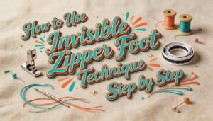 invisible zipper foot technique invisible zipper foot technique