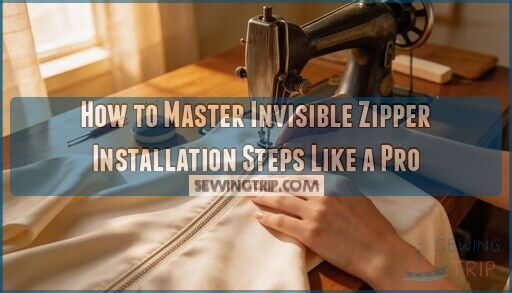 invisible zipper installation steps
