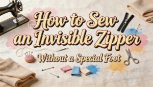 How to Sew an Invisible Zipper Without a Special Foot 26 invisible zipper without special foot