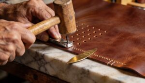 mark and punch stitch holes mark and punch stitch holes