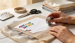 marking with pins and pin wheels marking with pins and pin wheels