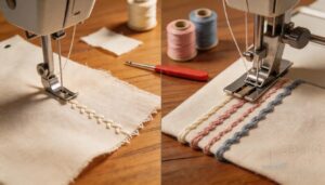 overlock seam versus straight stitch overlock seam versus straight stitch