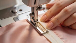 placing the coil into the foot groove placing the coil into the foot groove