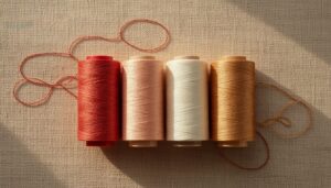 polyester vs. rayon vs. cotton vs. metallic polyester vs. rayon vs. cotton vs. metallic