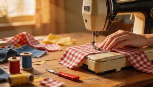 practicing on scrap fabric practicing on scrap fabric