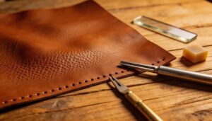 prepare leather for stitching prepare leather for stitching