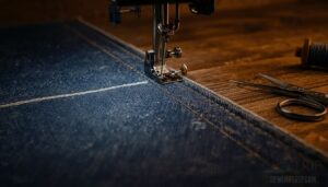 re-stitching the crotch seam evenly re-stitching the crotch seam evenly