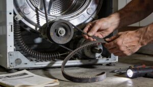 realign or replace the drive belt realign or replace the drive belt