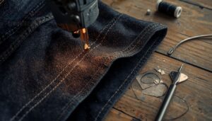 reinforcing the seam to prevent stretching reinforcing the seam to prevent stretching