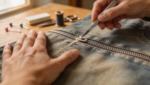 remove the old zipper cleanly remove the old zipper cleanly