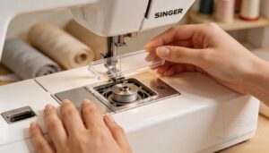 removing and replacing the bobbin cover removing and replacing the bobbin cover