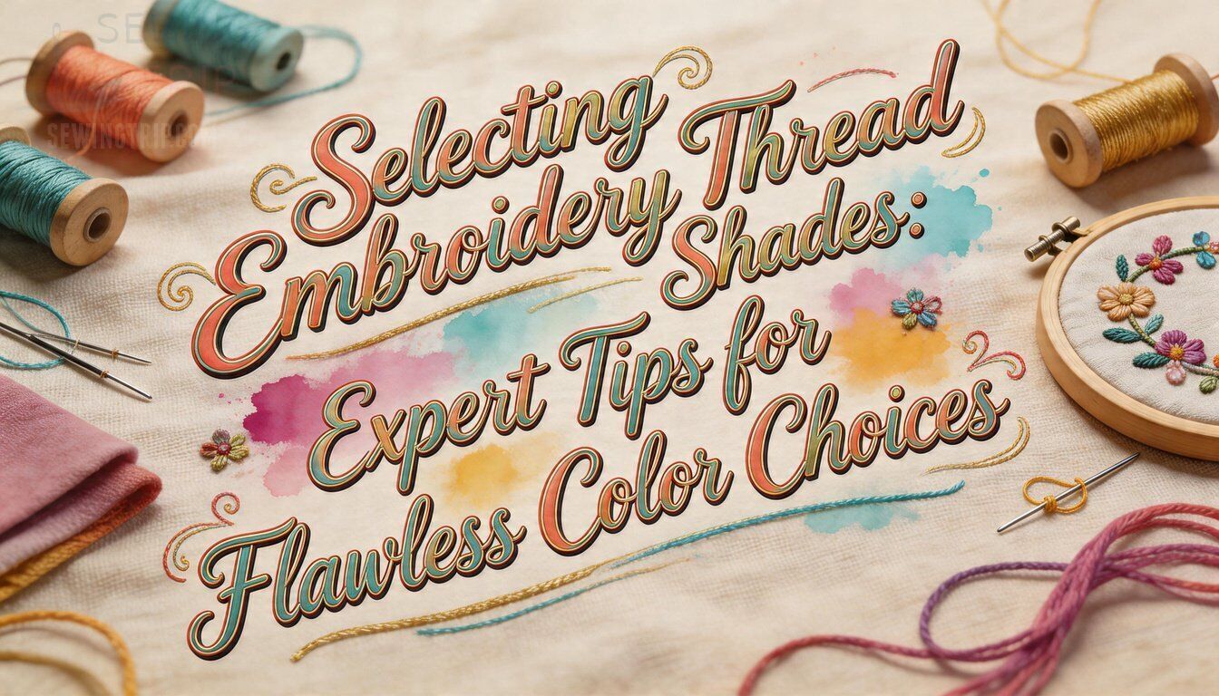 selecting embroidery thread shades