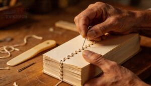 sewing chain stitches across signatures sewing chain stitches across signatures