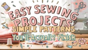Easy Sewing Projects With Simple Patterns You'll Actually Finish 6 sewing projects with simple patterns