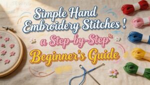 Simple Hand Embroidery Stitches: a Step-by-Step Beginner's Guide 8 simple hand embroidery stitches
