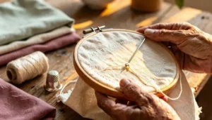 start a blanket stitch start a blanket stitch