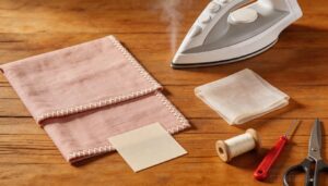 step 2 – finish the seam edges step 2 – finish the seam edges