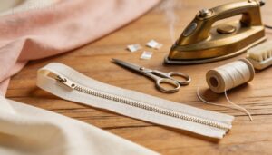 step 4 – prepare the invisible zipper step 4 – prepare the invisible zipper