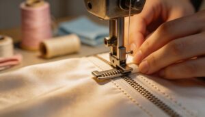 step 5 – sew the first edge of the zipper step 5 – sew the first edge of the zipper