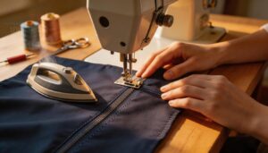 step 7 – close and finish the seam step 7 – close and finish the seam