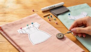 tracing the pattern onto fabric tracing the pattern onto fabric