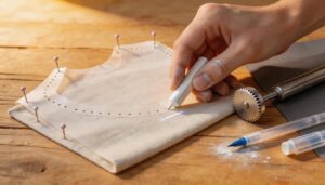 transferring markings to fabric transferring markings to fabric