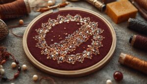 use bead backing or tiny seed stitches use bead backing or tiny seed stitches