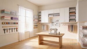 use wall storage to free floor space use wall storage to free floor space