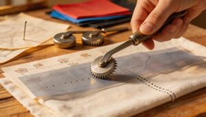 using tracing paper and tracing wheels using tracing paper and tracing wheels