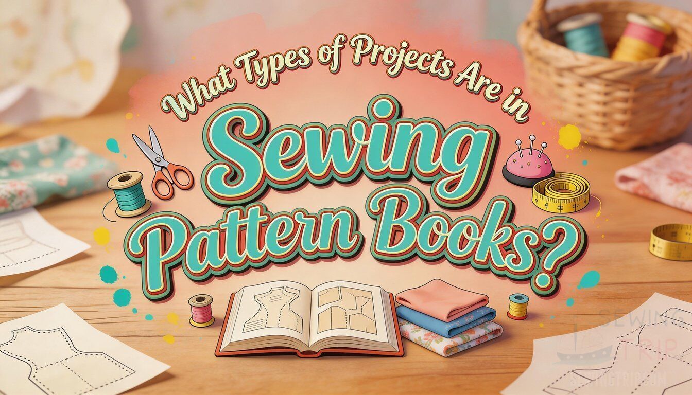 what types of projects are in sewing pattern books