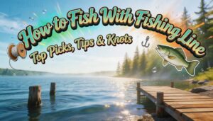 with fishing line with fishing line