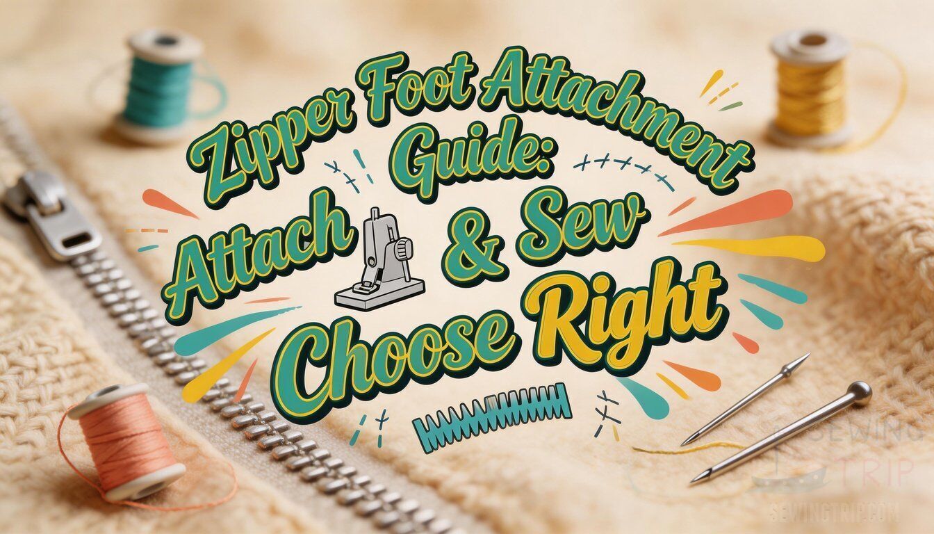 zipper foot attachment guide