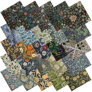 Top 8 Quilting Fabrics for Traditional Patterns You'll Love 1 25 Pcs William Morris Flower B0GS5SBBB8