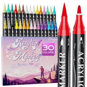 Can Fabric Paint Be Used on Plastic? Tips, Top Picks & More 9 30 Colors Dual Tip Acrylic B0D2H7QSX2