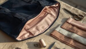 adding linings and interior pockets adding linings and interior pockets
