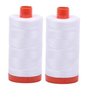 Top 7 Sewing Thread Sets for School Projects: Safe & Creative 3 Aurifil Cotton Mako 50wt 1300m B074ZVYR4J