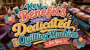 Key Benefits of Using a Dedicated Quilting Machine for You 4 benefits of using a dedicated quilting machine