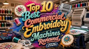 Top 10 Best Commercial Embroidery Machines Reviewed (2026) 6 best commercial embroidery machines reviewed