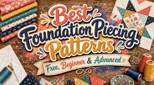 Best Foundation Piecing Patterns: Free, Beginner & Advanced 3 best foundation piecing patterns