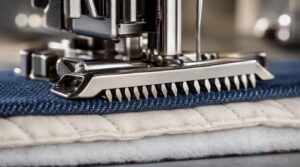 built-in feed teeth on the walking foot built-in feed teeth on the walking foot