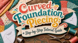 Curved Foundation Piecing: a Step-by-Step Tutorial Guide 1 curved foundation piecing technique