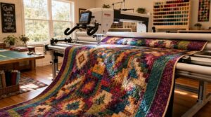 easier handling of large quilts easier handling of large quilts