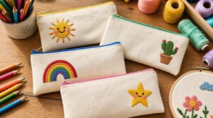 embroidered pencil cases embroidered pencil cases