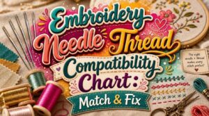 embroidery needle thread compatibility chart embroidery needle thread compatibility chart