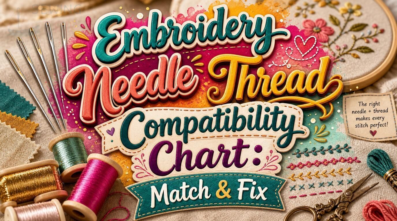 embroidery needle thread compatibility chart
