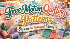 Free Motion Quilting Patterns: Beginner to Advanced Tutorial 26 free motion quilting patterns