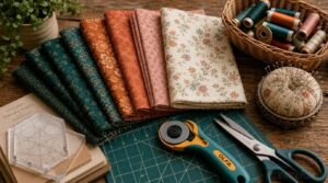 gather fabric, tools, and templates gather fabric, tools, and templates