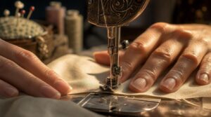 guide fabric gently guide fabric gently