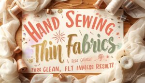 hand sewing thin fabrics hand sewing thin fabrics