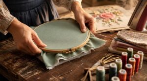 hoop fabric smoothly and securely hoop fabric smoothly and securely